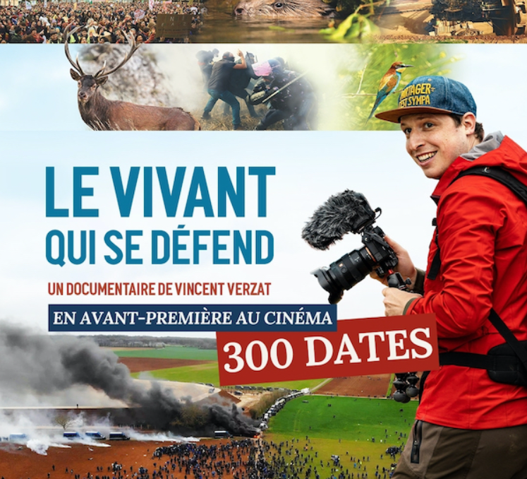 "Le VIVANT qui se défend", l'initiative Cinoche qui fait du bien !  - Biodiversité Cinéma Environnement Film Le VIVANT qui se défend Lutte environnementale Partager c’est Sympa Vincent Verzat