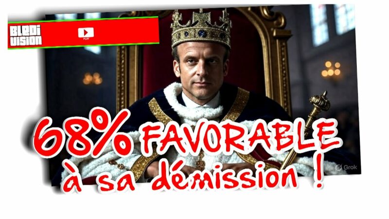 Zapping ouf : 68% des Français favorables à la démission du Roi Macron  - Humour Revue d'actu Zapping